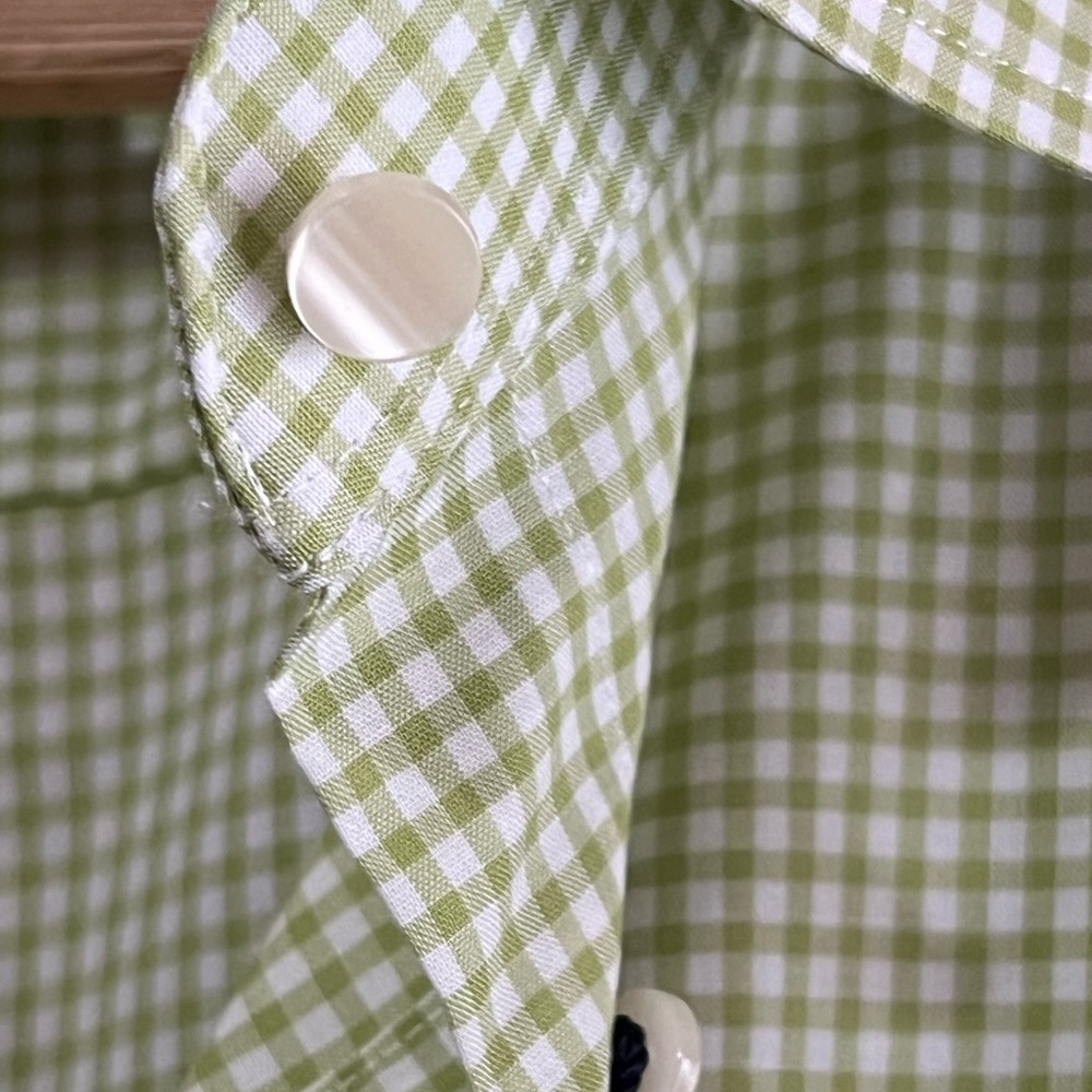 Chaps Light Green Checked Blouse Size 3X NWT - Picture 6 of 9
